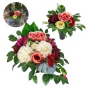 Komplet nagrobny z chryzantemą i magnolią LZ45